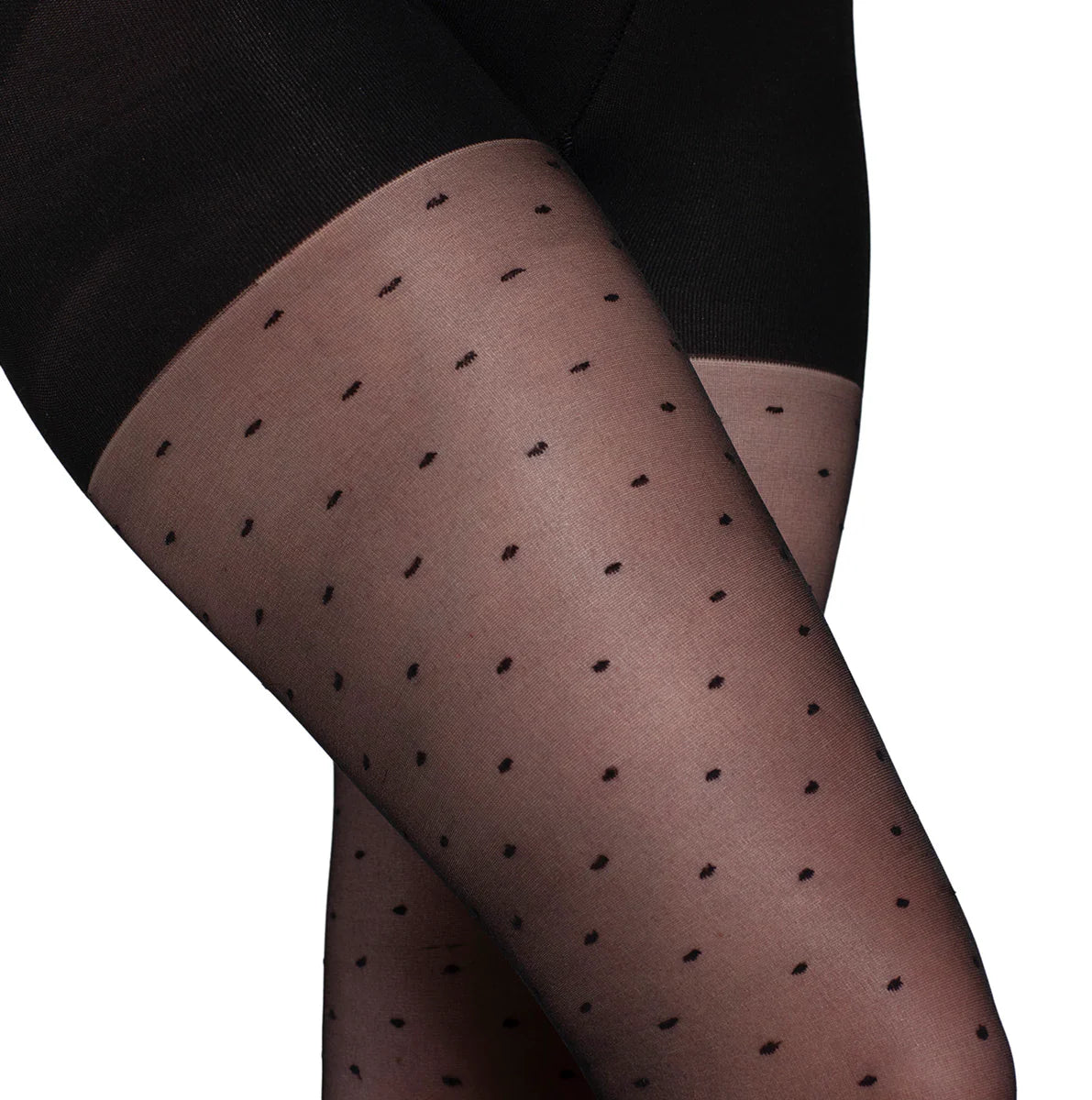 Panty Mujer Push Up Puntitos Negro