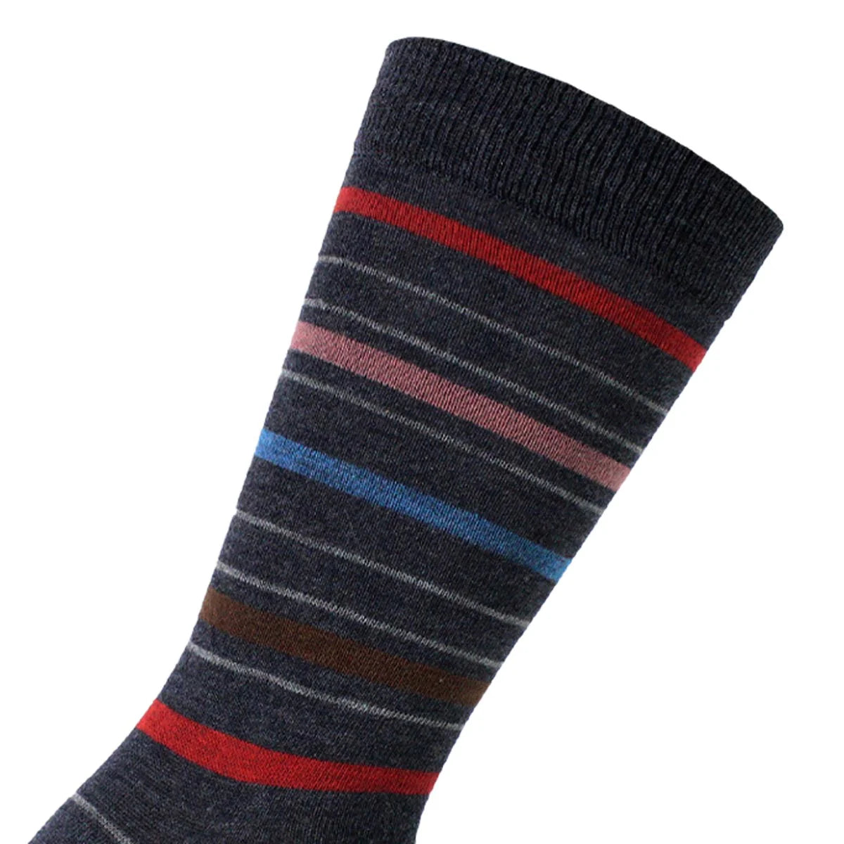 Calcetín Hombre 2 Pares Bamboo Lineas Marengo