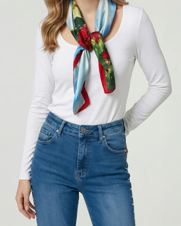 Pañuelo Mujer Rocío Rojo