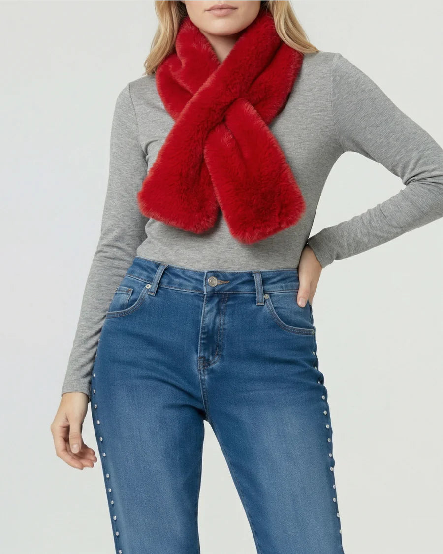 Cuello Mujer Stella Rojo
