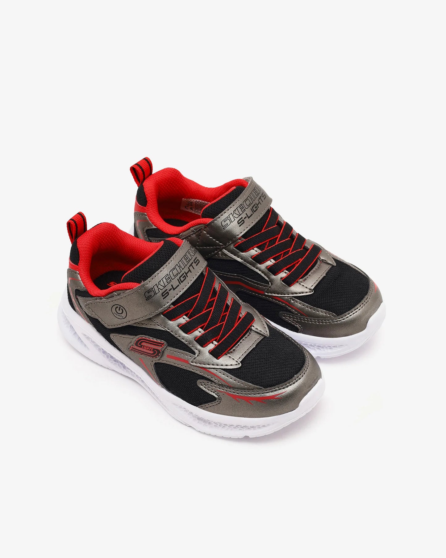 Zapatilla niño Meteor lights Black/red