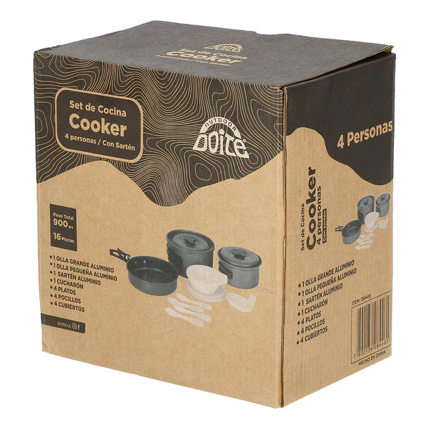 Set de Cocina Cooker 4 Personas