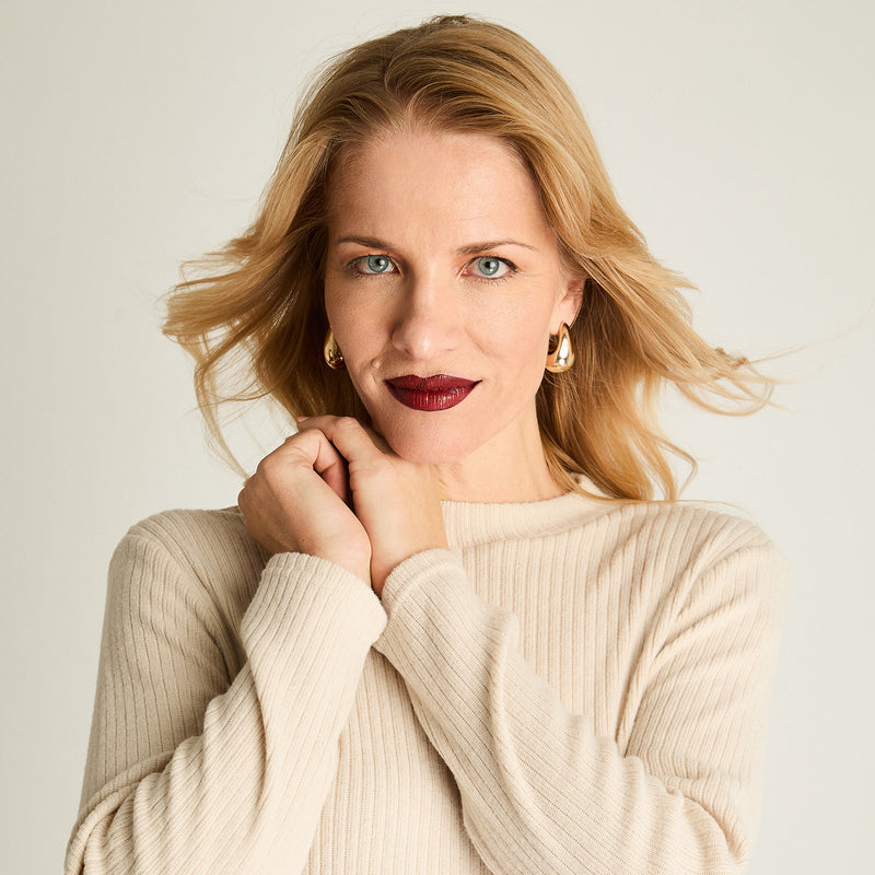 Polera Mujer Lisa Básica Beige