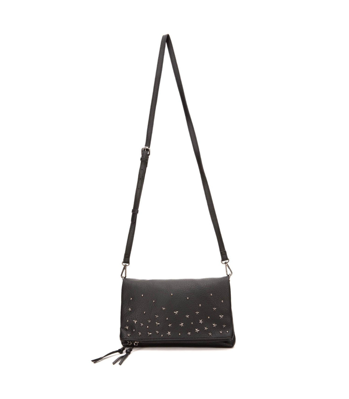 Cartera Bandolera Estrellada Grande Negro