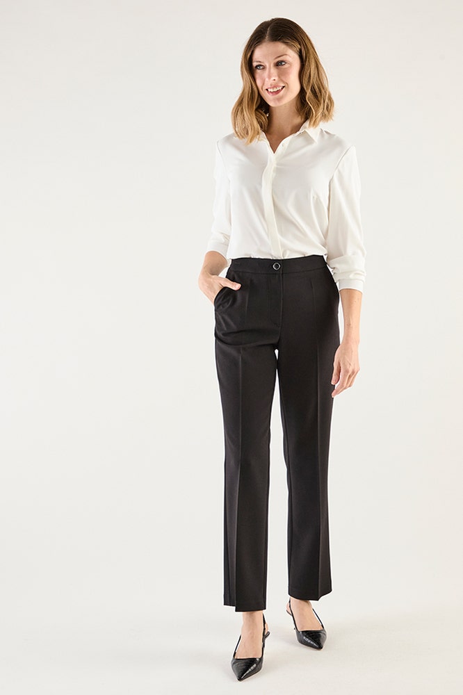 Pantalón Mujer Liso Negro