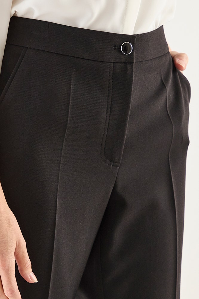 Pantalón Mujer Liso Negro
