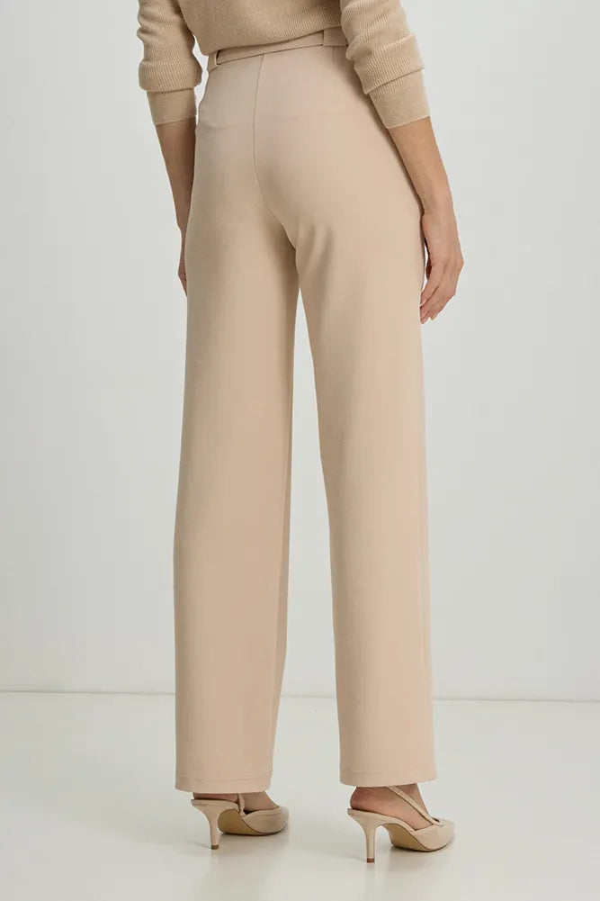 pantalon-mujer-con-lazo-beige-