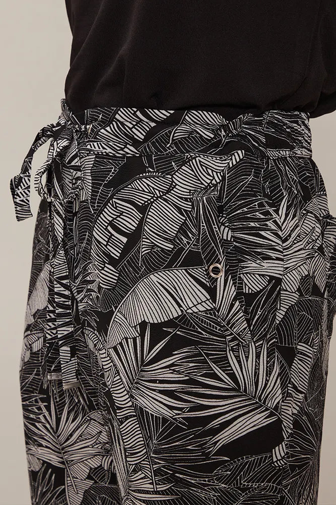 Pantalón Mujer Jogger Estampado Crudo