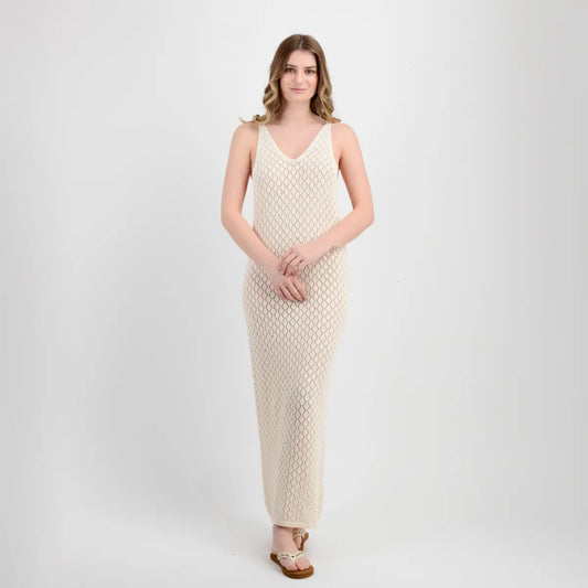Vestido Mujer Nina Beige