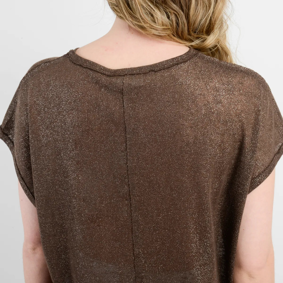 Polera Mujer Manga Corta Josie Cafe Claro