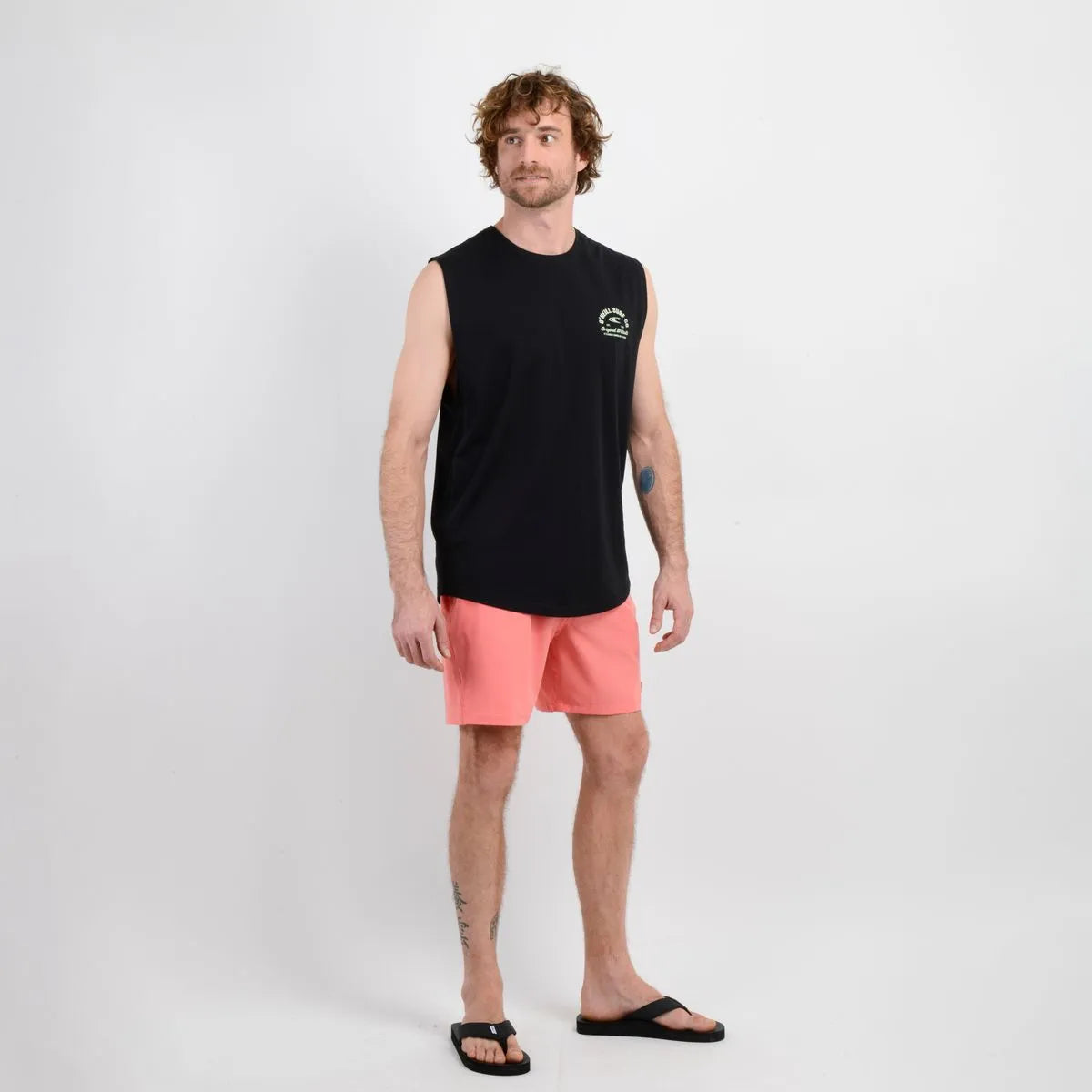 Traje De Baño Hombre Volley Lenox 16" Naranjo Claro