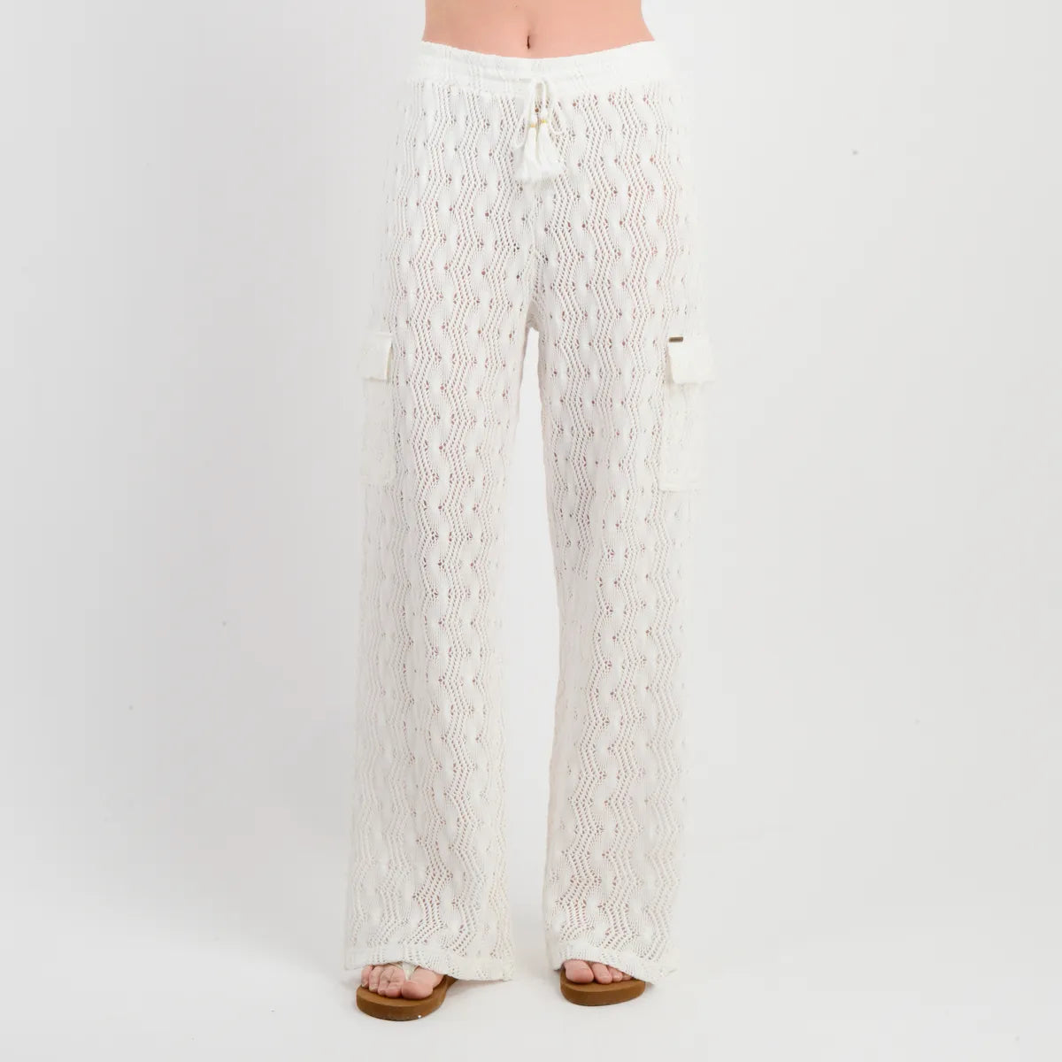 Pantalon Mujer Belizin Beige Claro