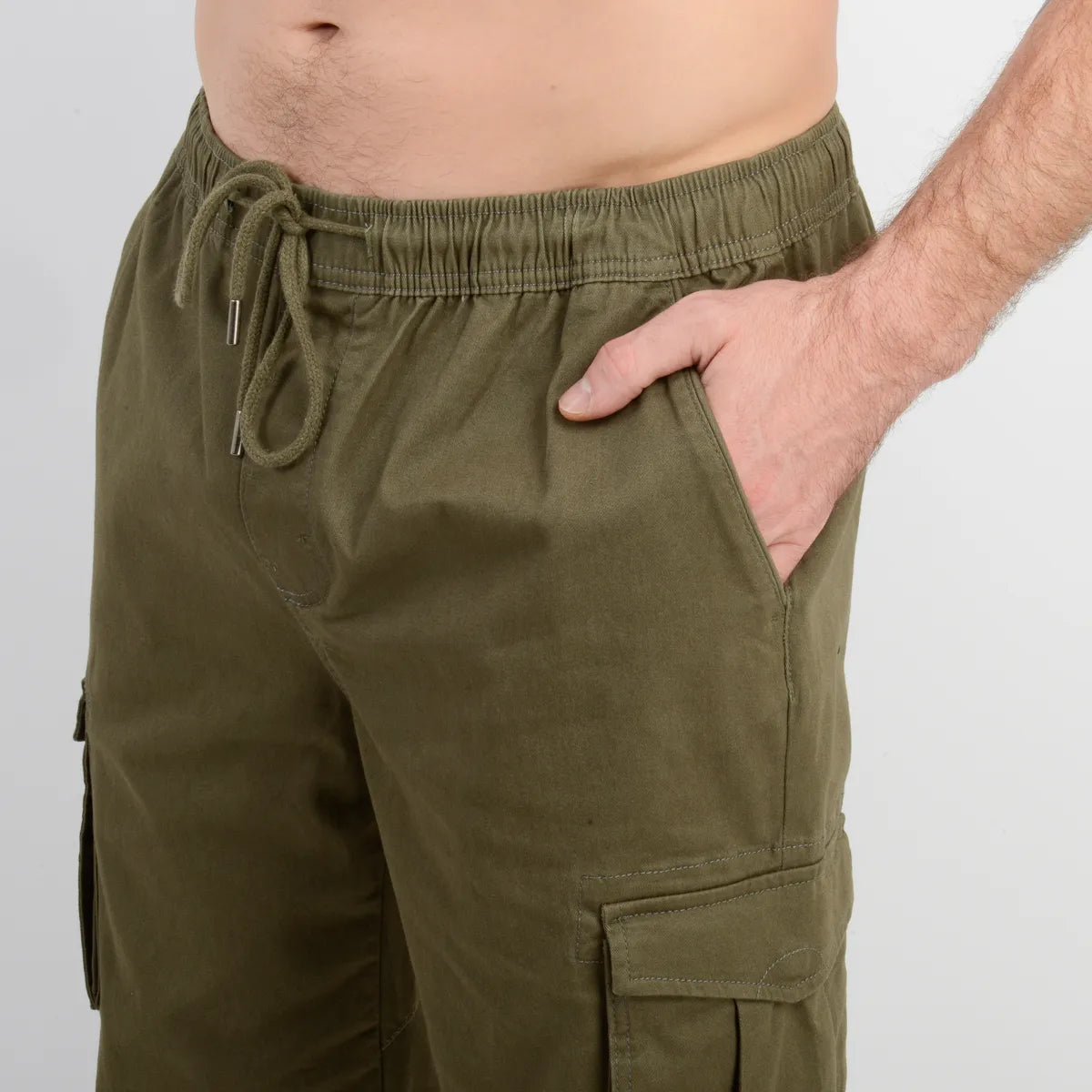 Pantalon Hombre Cargo Drift Verde Oscuro