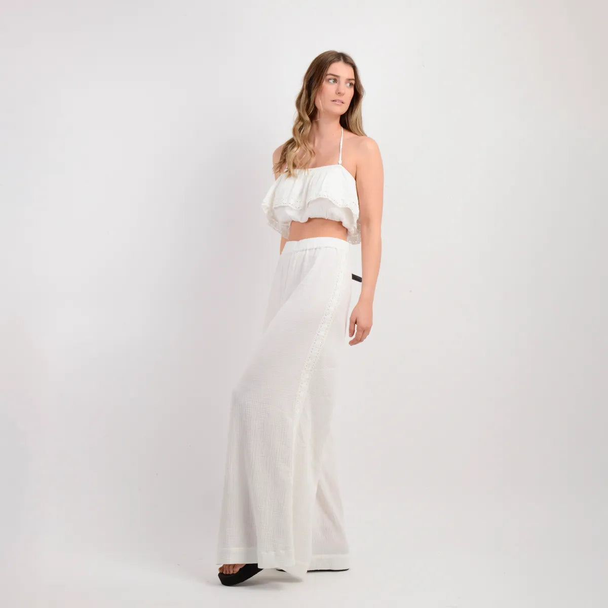 Pantalon Mujer Leni Blanco