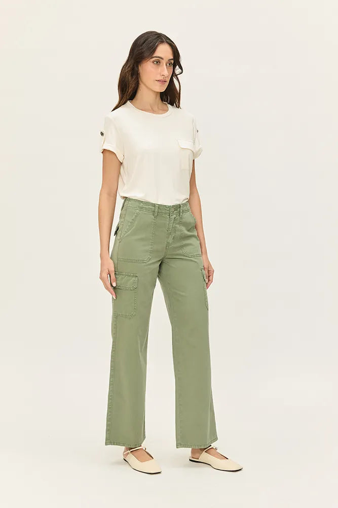 Jeans Mujer Liso Verde