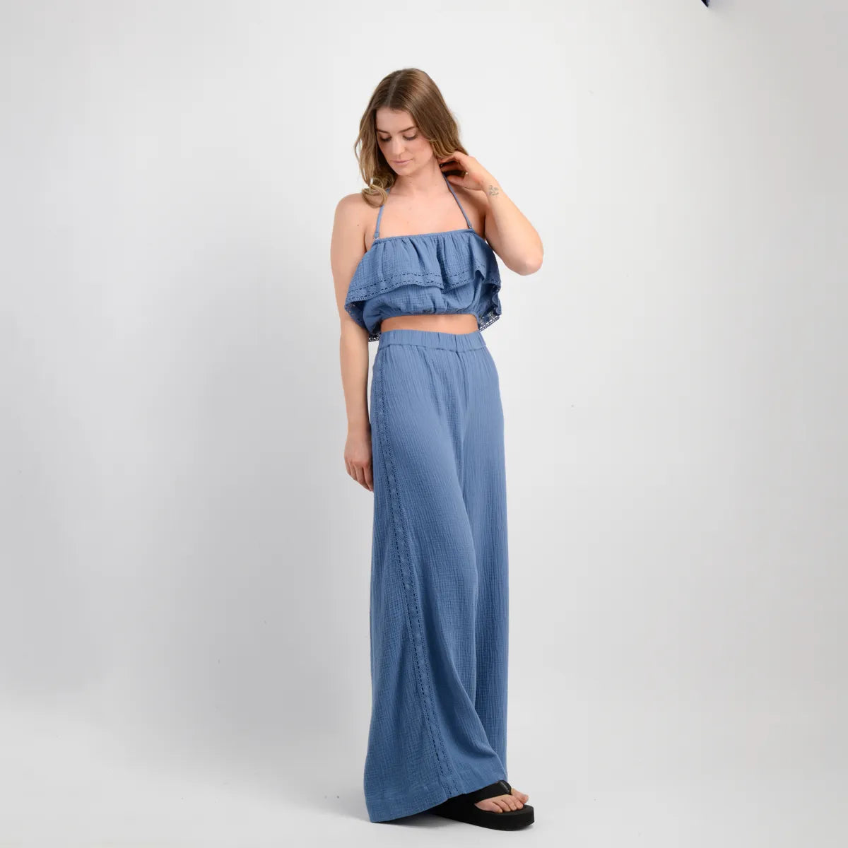 Pantalon Mujer Leni Azul