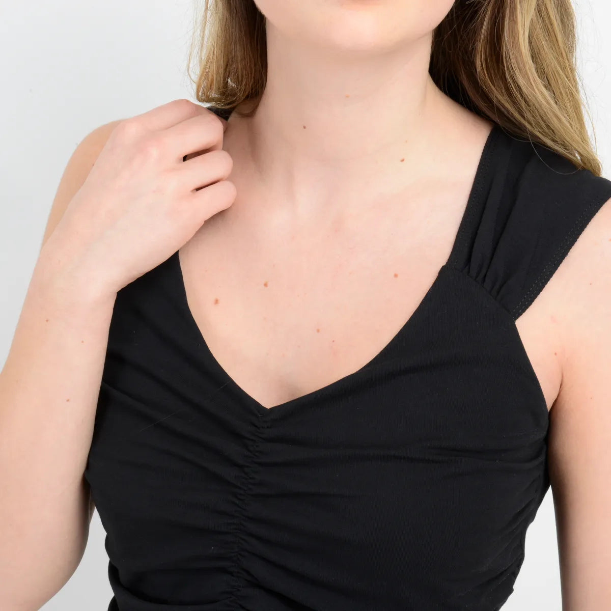 Polera Mujer Manga Corta Corrane Negro