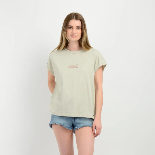 Polera Mujer Manga Corta Erin Beige