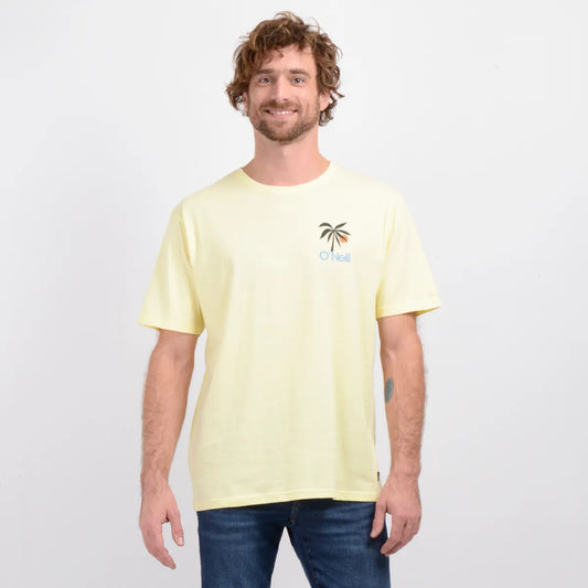Polera Hombre Manga Corta OG Dusk Amarillo Claro