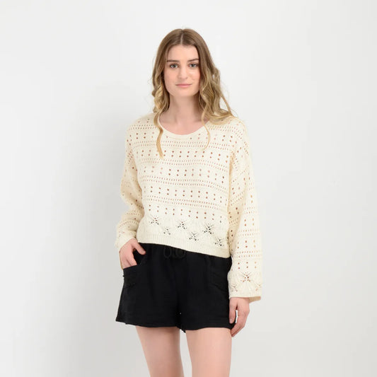 Sweater Mujer Maisey Beige Claro