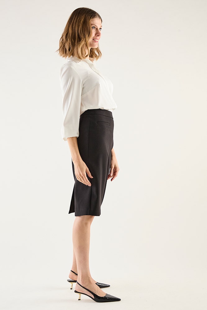 Falda Mujer Lisa Negra