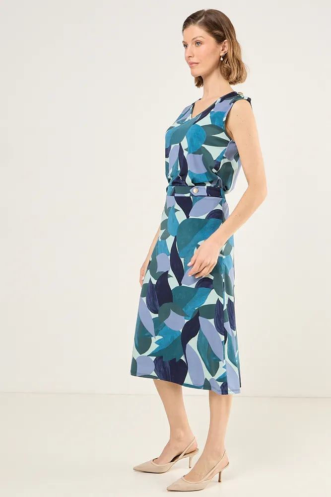 Falda Mujer estampada de lycra Verde