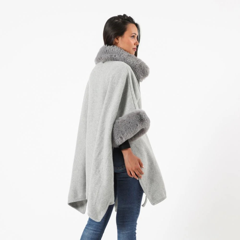 Poncho Mujer Mirna Gris