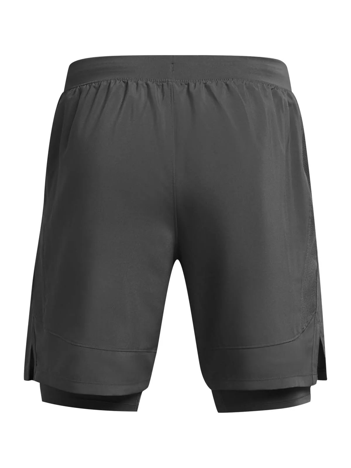 Shorts Hombre Launch 2 en 1 de 7" Gris