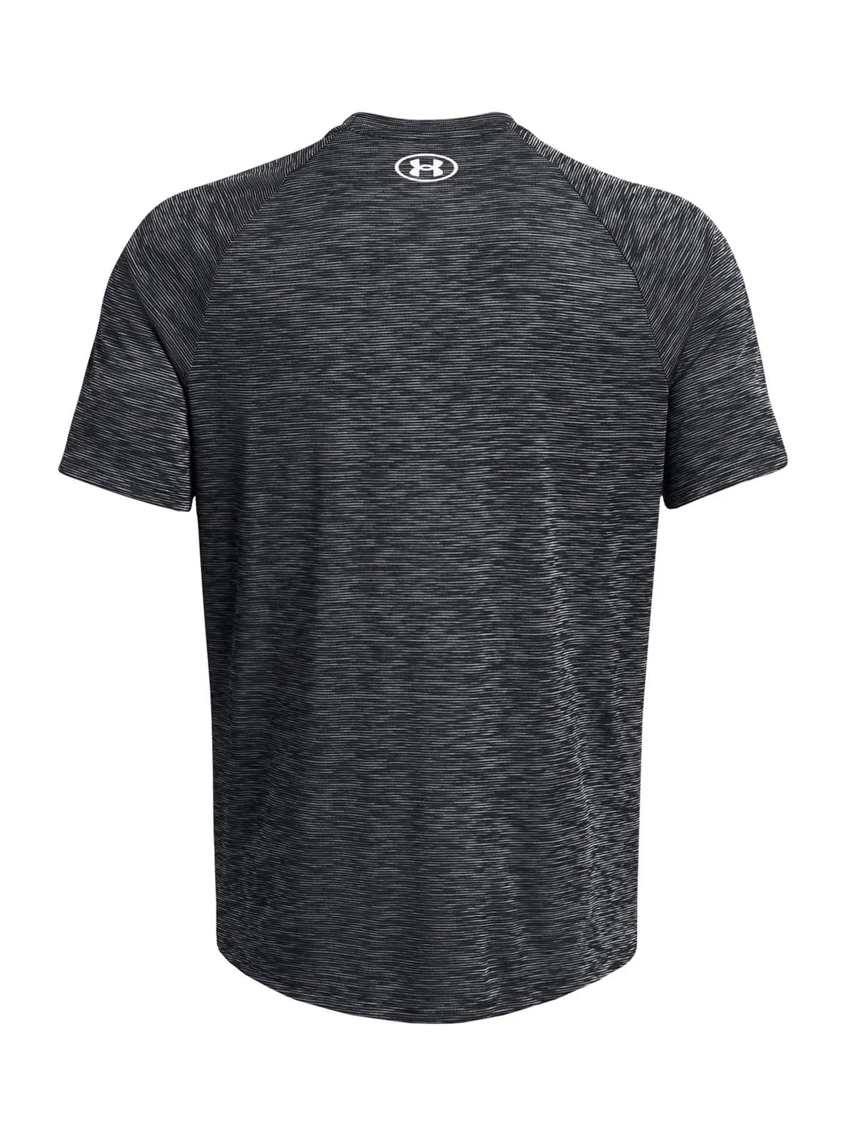 Polera Hombre Manga Corta Texturizada Gris