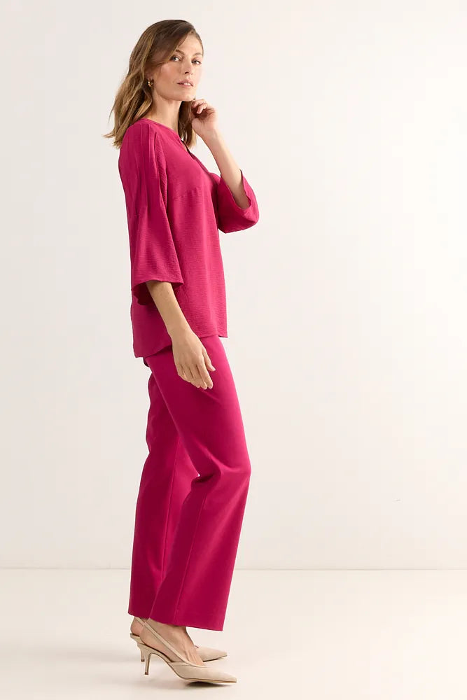 blusa-mujer-lisa-cuello-mao-y-manga-kimono-fucsia-