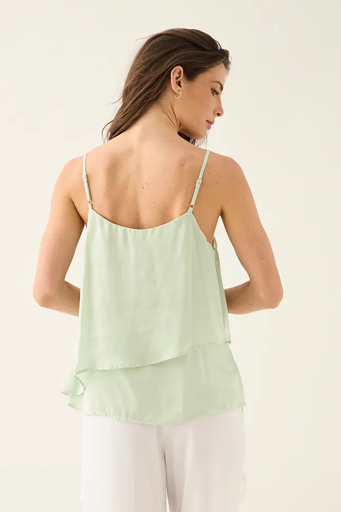 Blusa Mujer Lisa Verde Claro