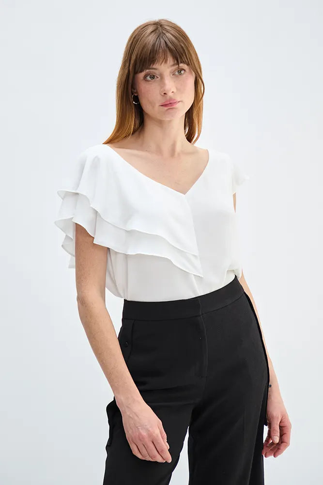 blusa-mujer-lisa-cuello-v-crudo