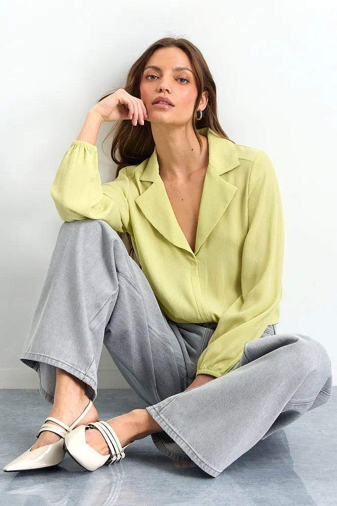 blusa-mujer-lisa-pistacho