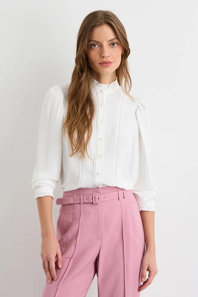 blusa-mujer-lisa-botones-blanca