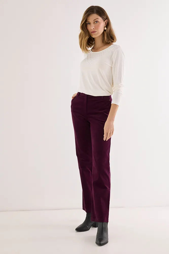Polera Mujer Con strass Crudo