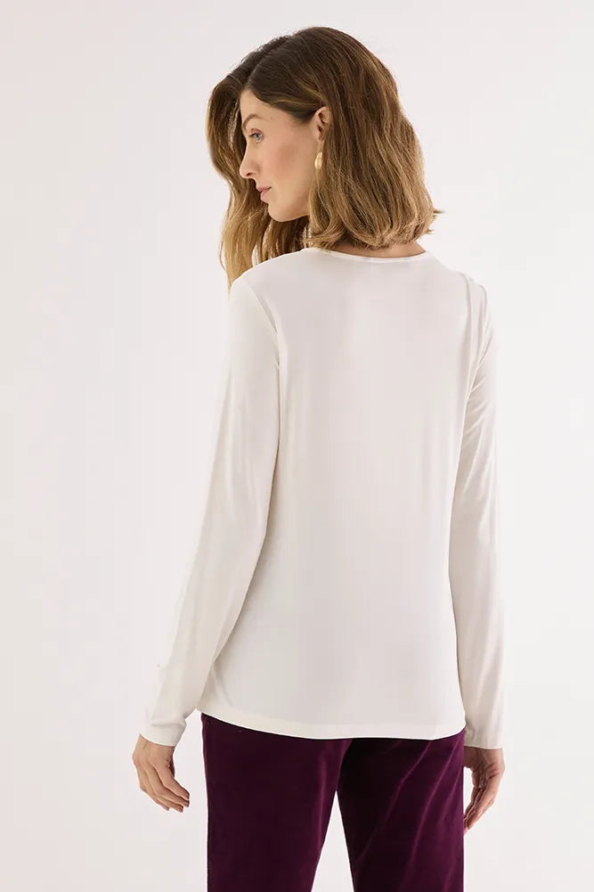 Polera Mujer Con strass Crudo