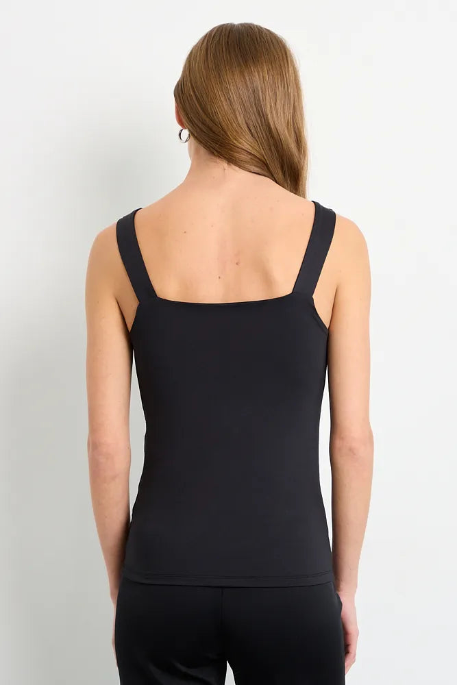 Polera Mujer Suplex 2x1 Black