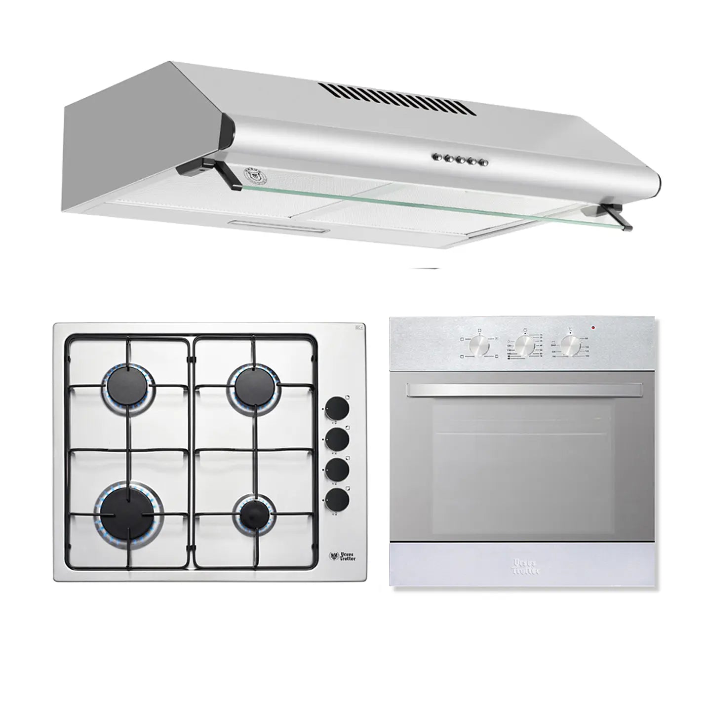 Kit Empotrable G4 - Gas Licuado / FF60 Inox 1M / Horno Eléctrico EPC4 Reflex DL