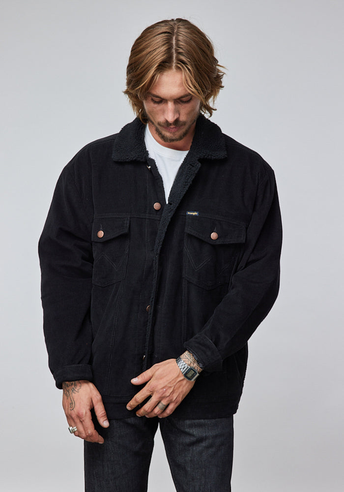 Chaqueta Hombre Cotelé Negra