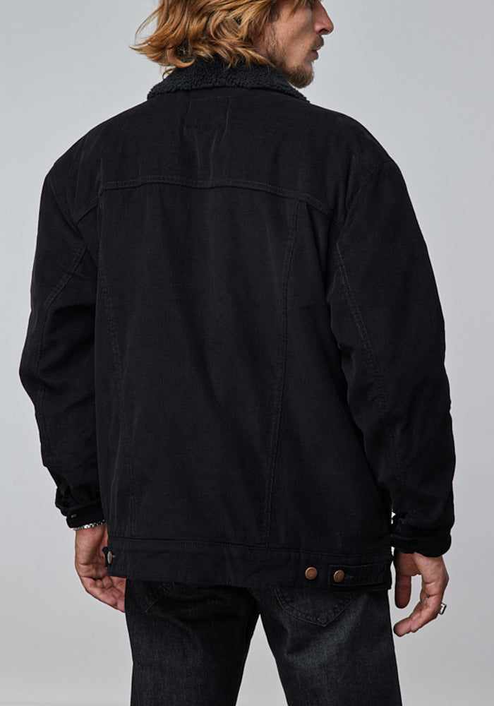 Chaqueta Hombre Cotelé Negra