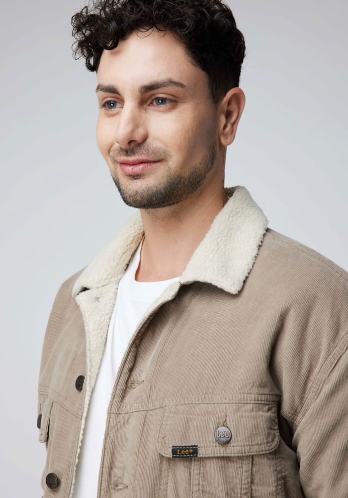 Chaqueta Hombre Relaxed Corduroy Jacket Beige