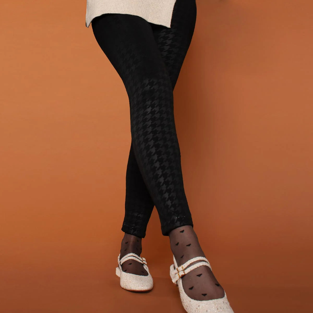 Calza Mujer Pantalón Polar Black