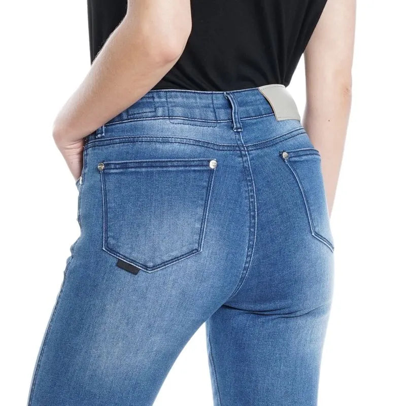 Jeans Mujer Gisele Tiro Alto Full Lavado Vintage