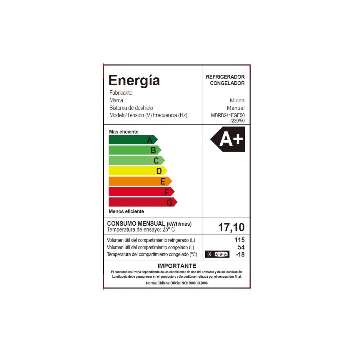Refrigerador Bottom Freezer Frío Directo Light Silver 169 lts