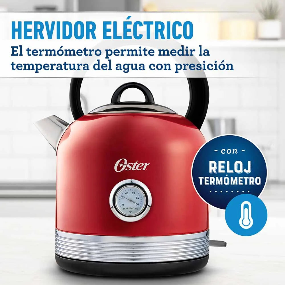 Hervidor eléctrico Oster® con capacidad de 2.5 L BVSTKT900R