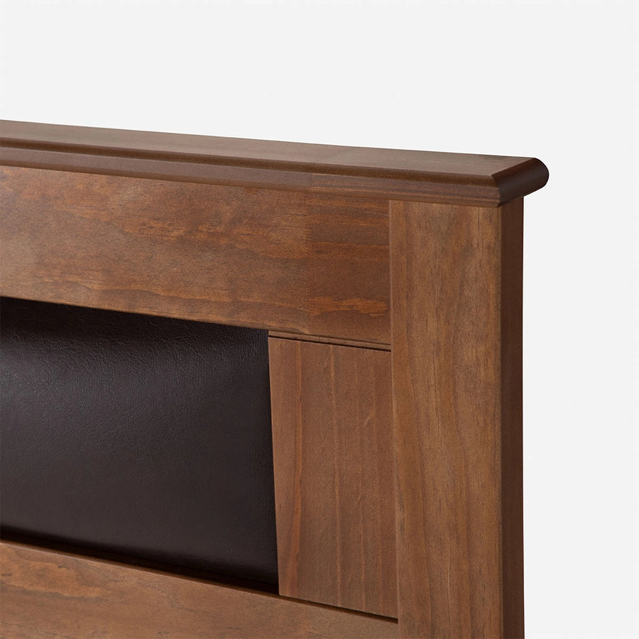 Cama New Style 4 Plus 1,5 Plazas + Muebles Ferrara Chocolate