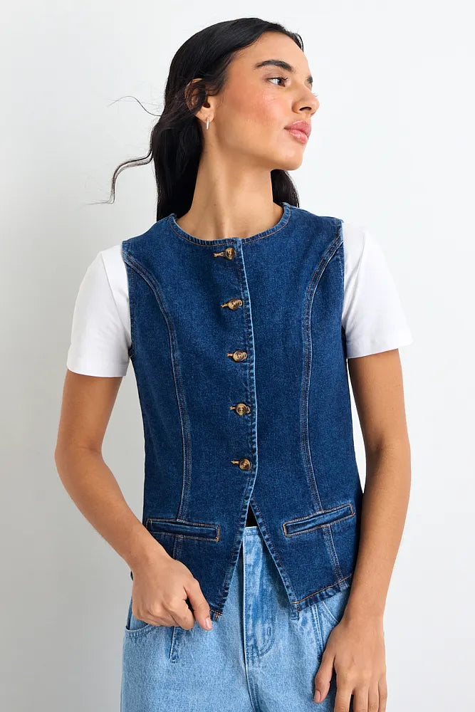 chaqueta-mujer-guillette-liso-azul-marino