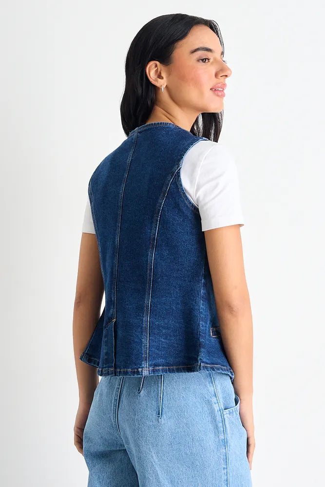 Chaqueta Mujer Guillette Liso Azul Marino