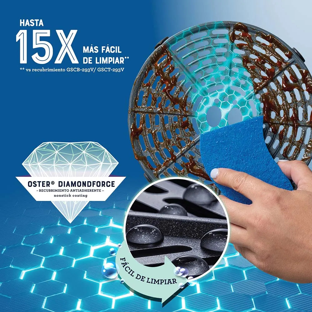 Freidora de aire digital Oster® con capacidad de 4L CKSTAF40DDF