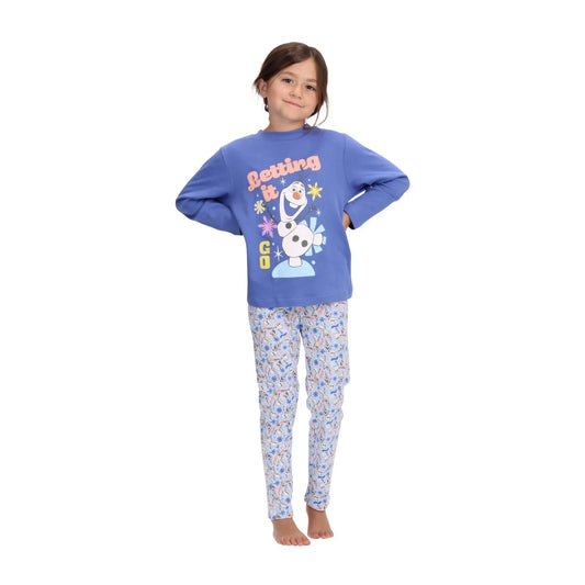 pijama-niña-algodón-frozen-azul